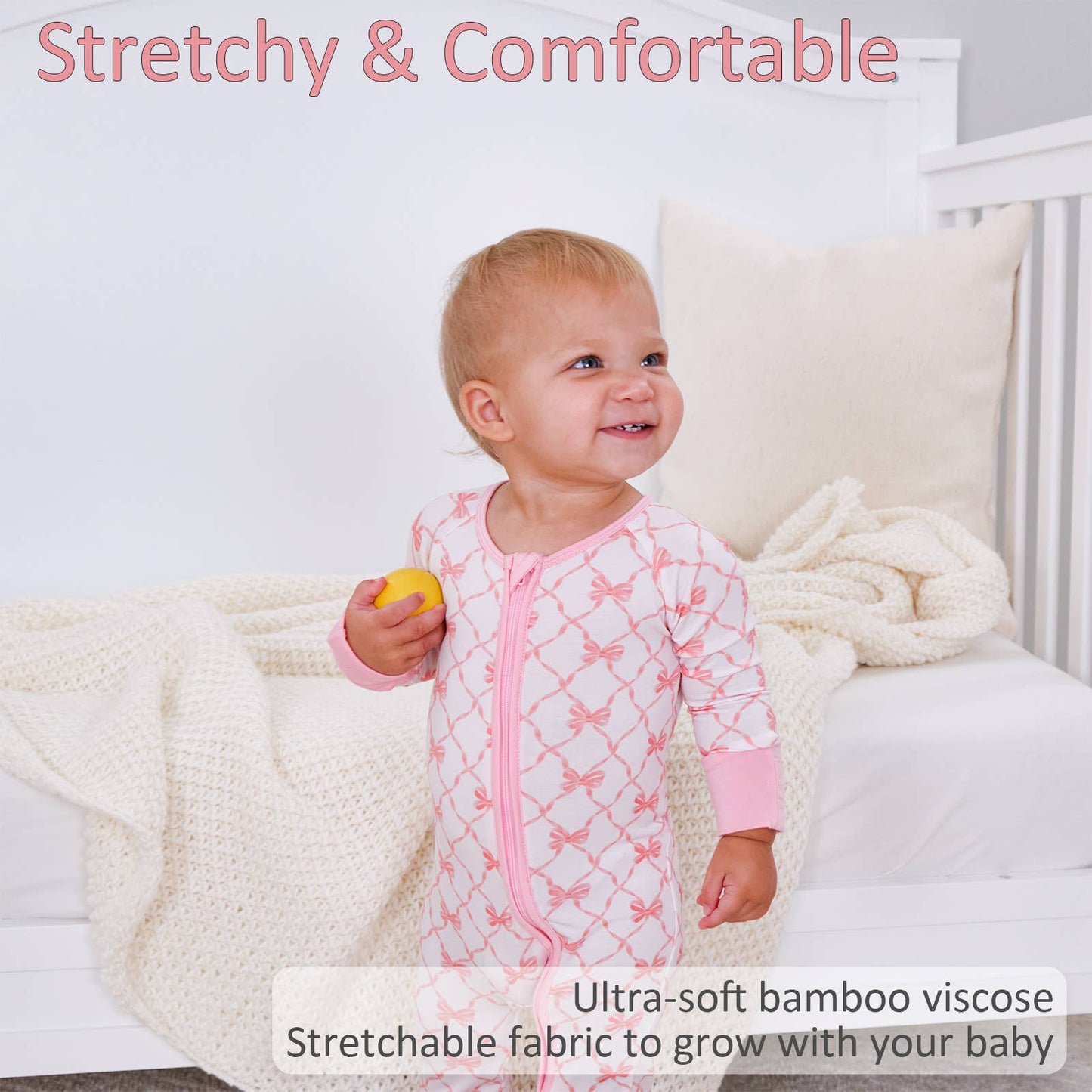 Beautiful Bows Baby Bamboo Pajamas