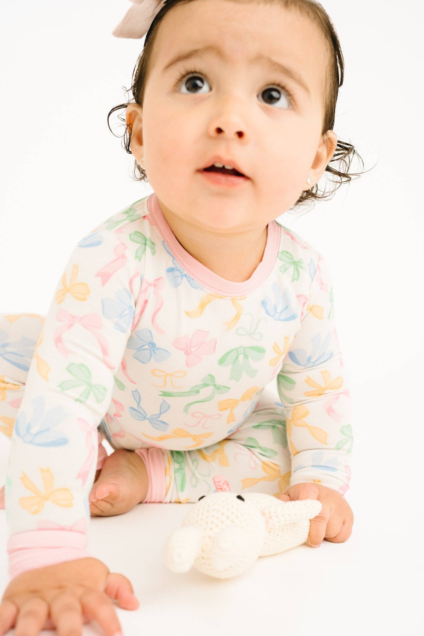 Pastel Bow Bamboo Set