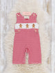 Gingerbuddies Smocked Overall Romper