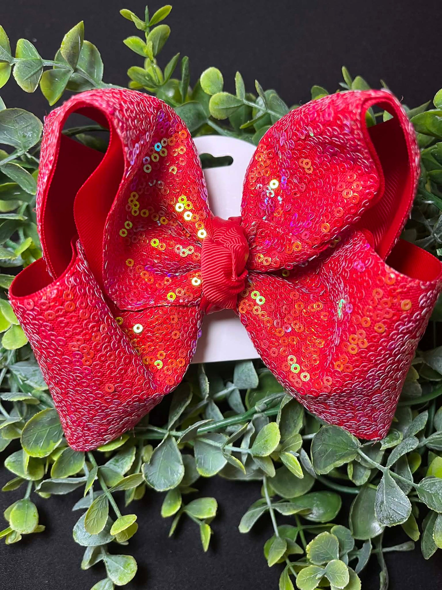Red Sequin Bow