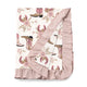 Western Cowgirl Boots Soft Baby Cotton Stroller Blanket