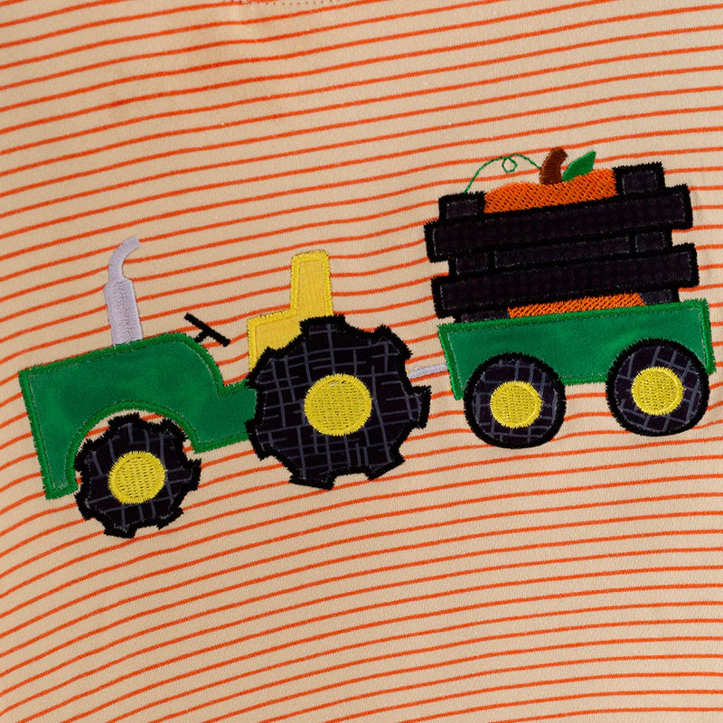 Pumpkin Applique Cotton Top