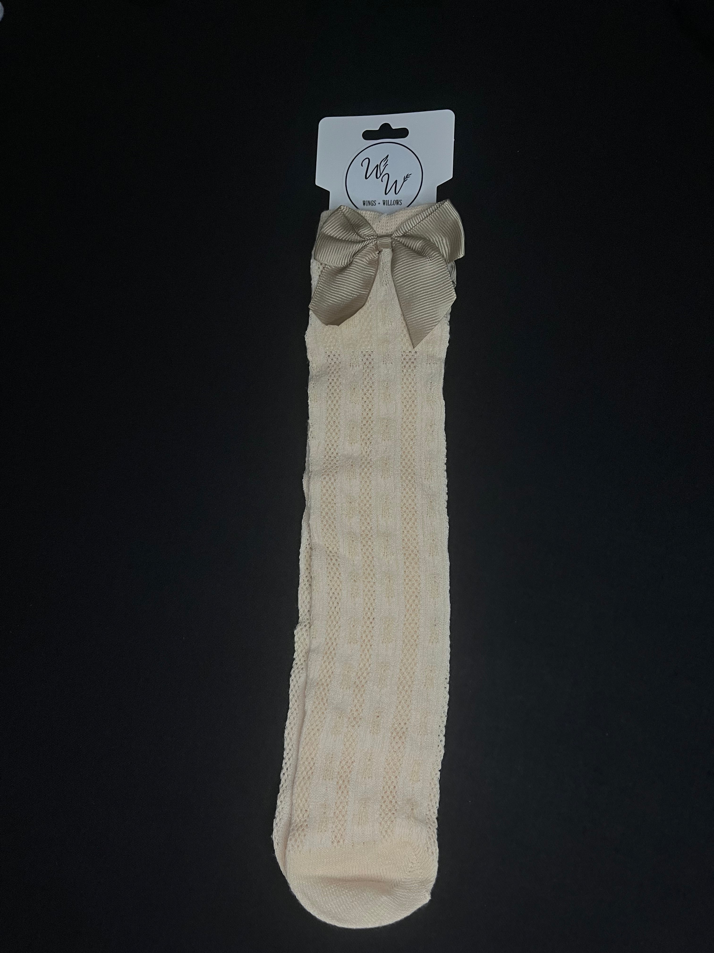 Knee High Bow Socks 1-3 years