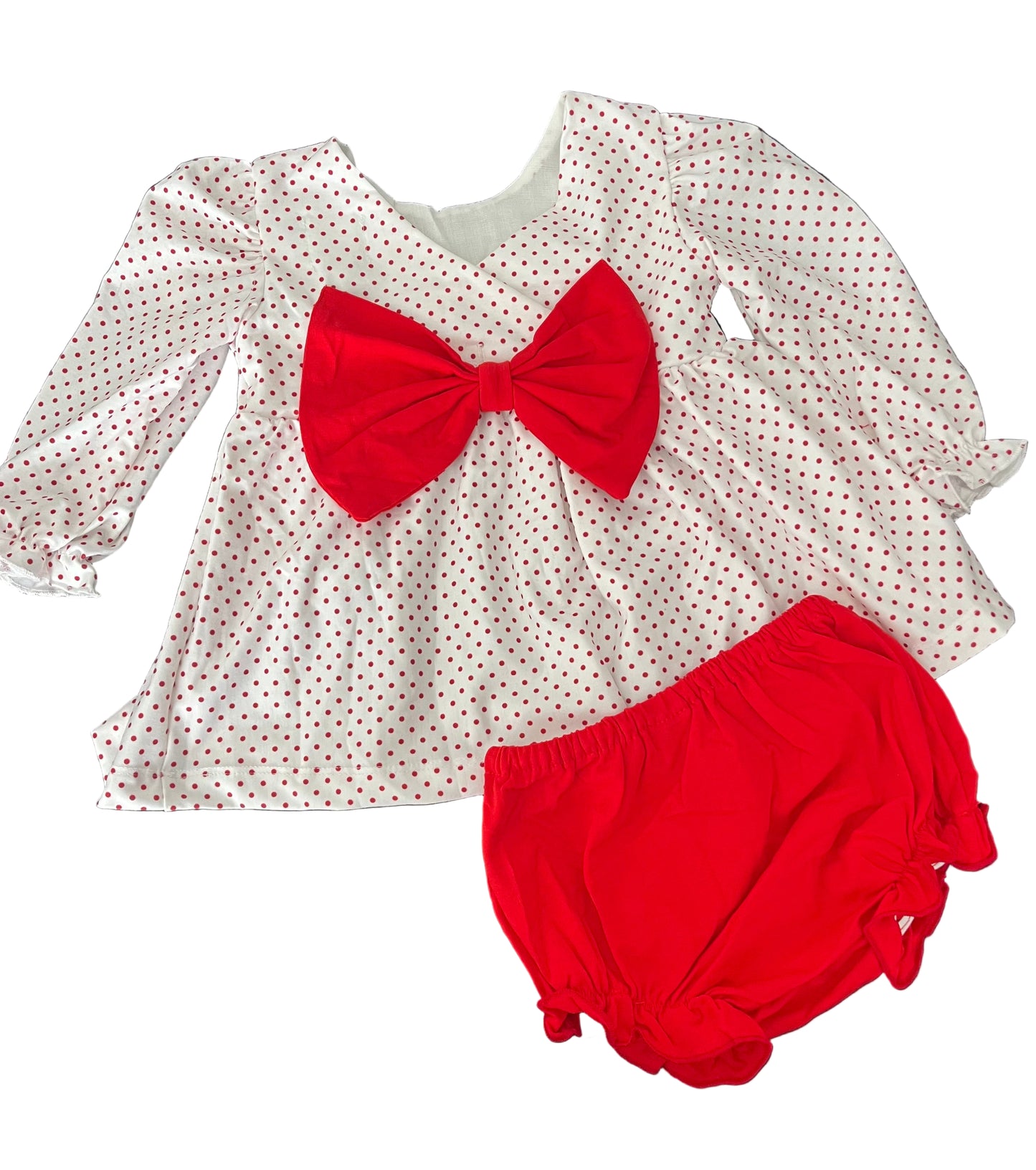 French Knot Santa Bloomer set