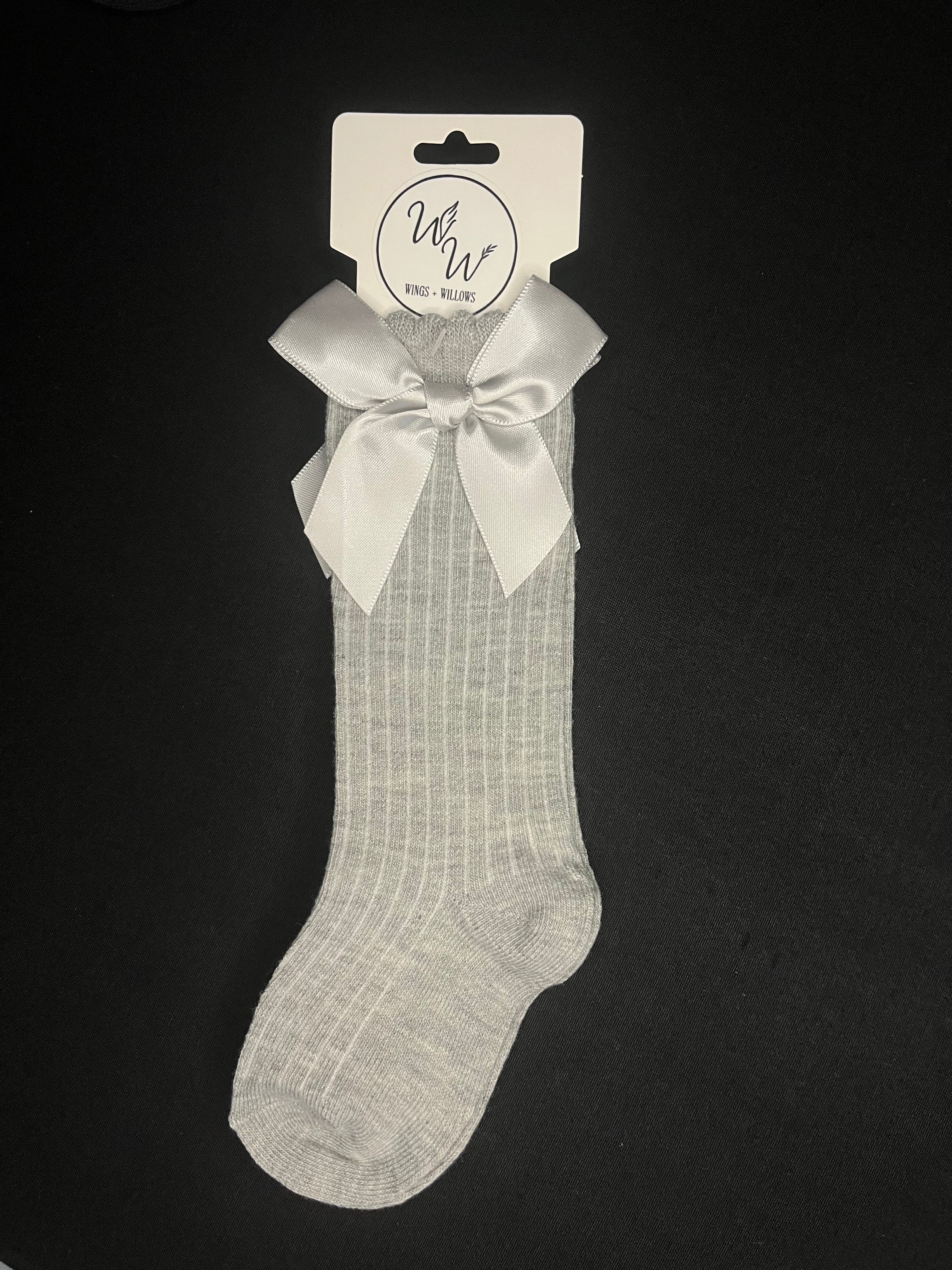 Scalloped Knee High Socks