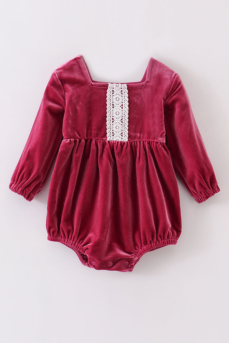 Premium Mauve velvet lace bubble