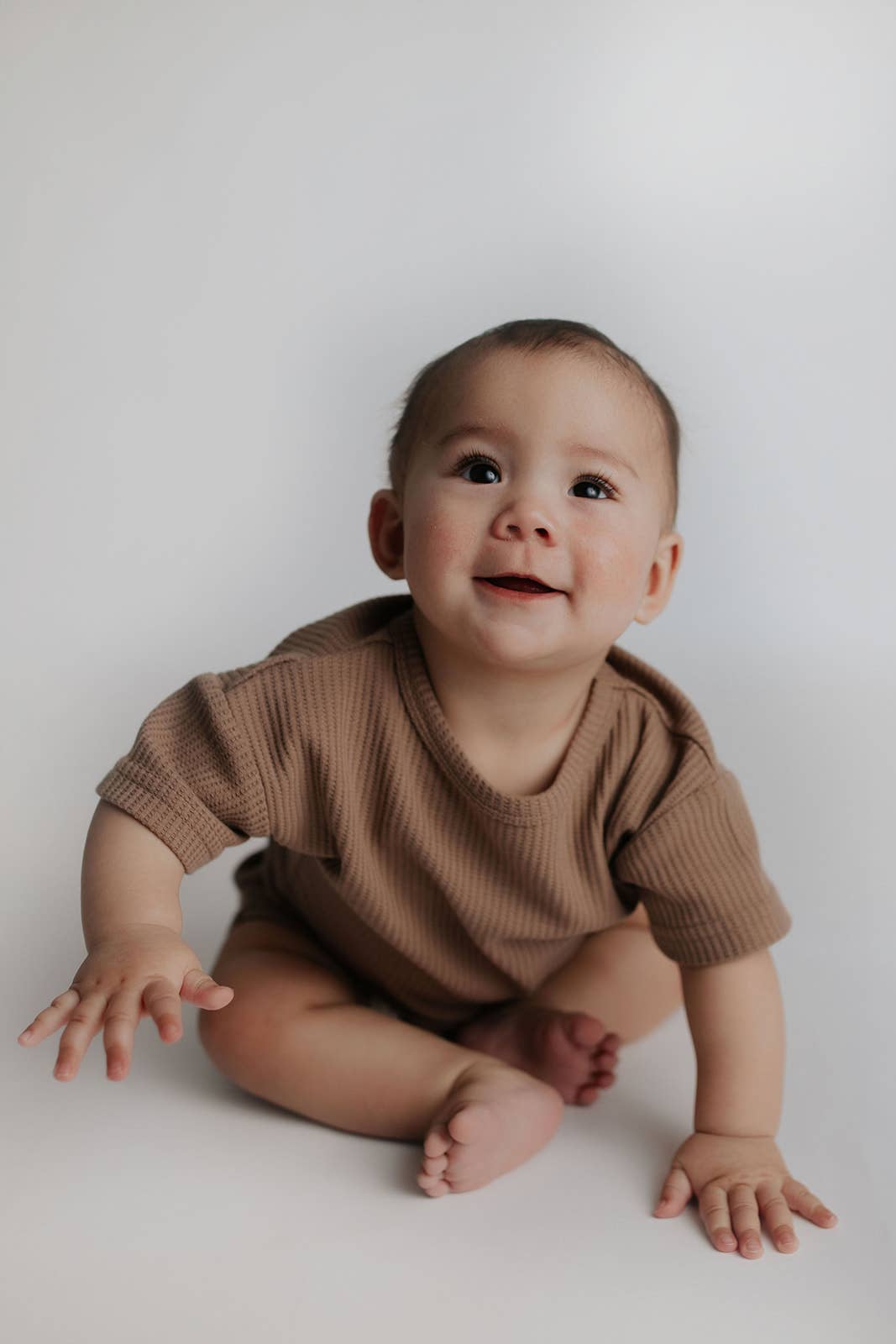 Cocoa Sands Neutral Summer Waffle Toddler Top & Bottom Set