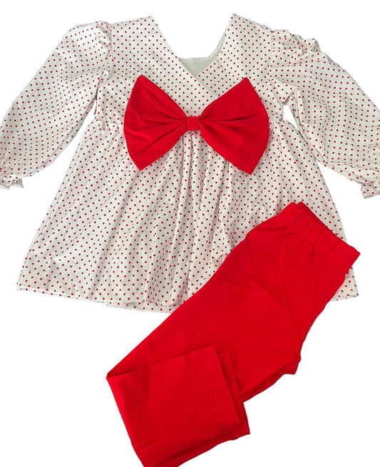 French Knot Santa 2 piece pant set