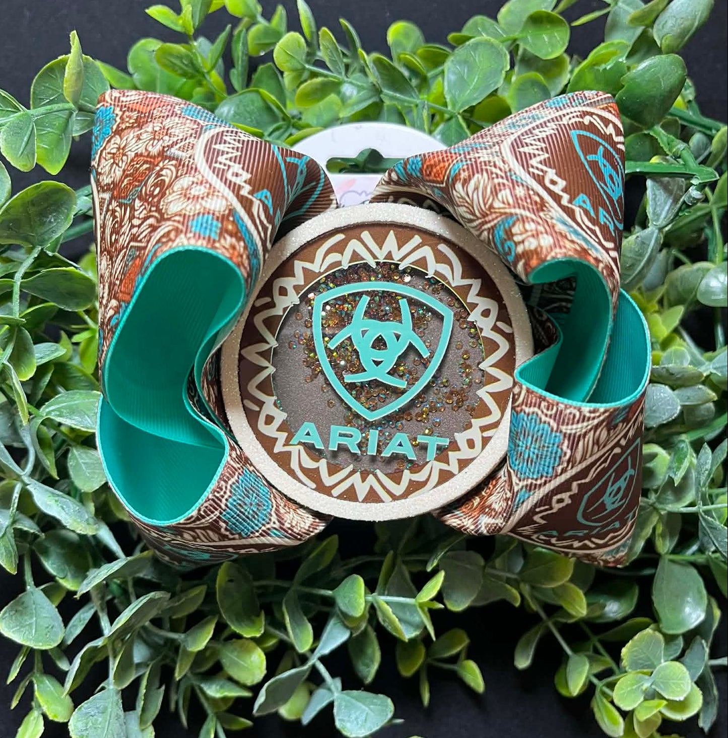 Blue & Turquoise Ariat Bow