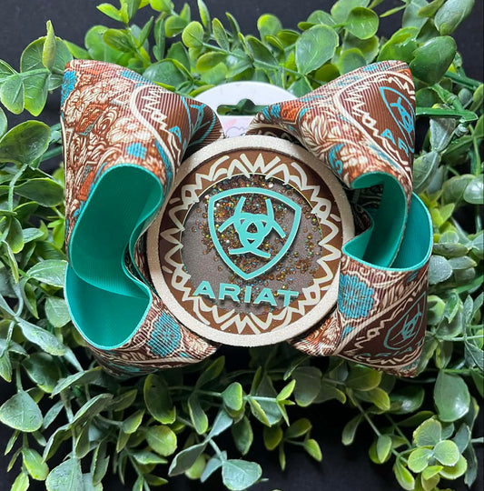 Blue & Turquoise Ariat Bow