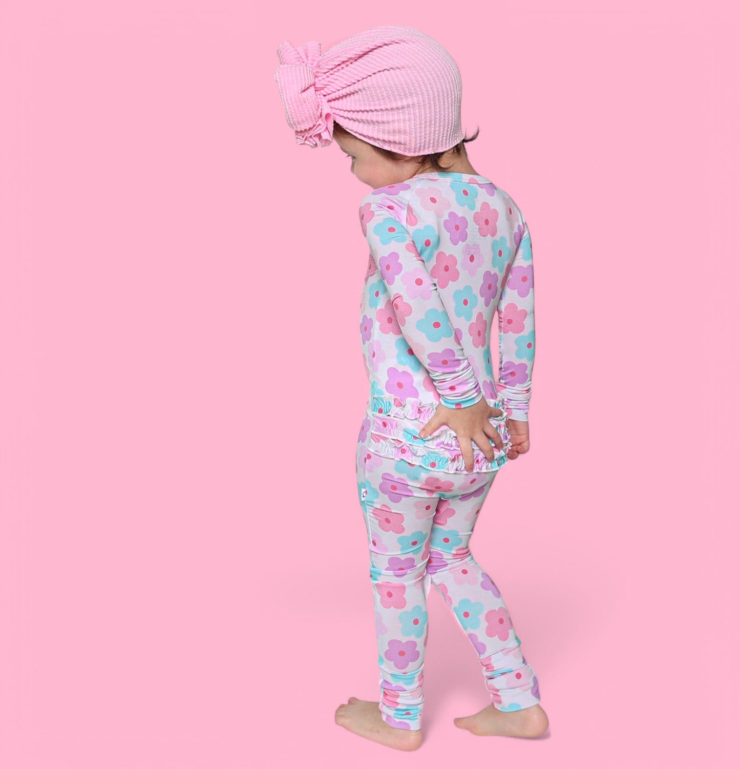 VIOLET FIELDS DREAM RUFFLE ROMPER