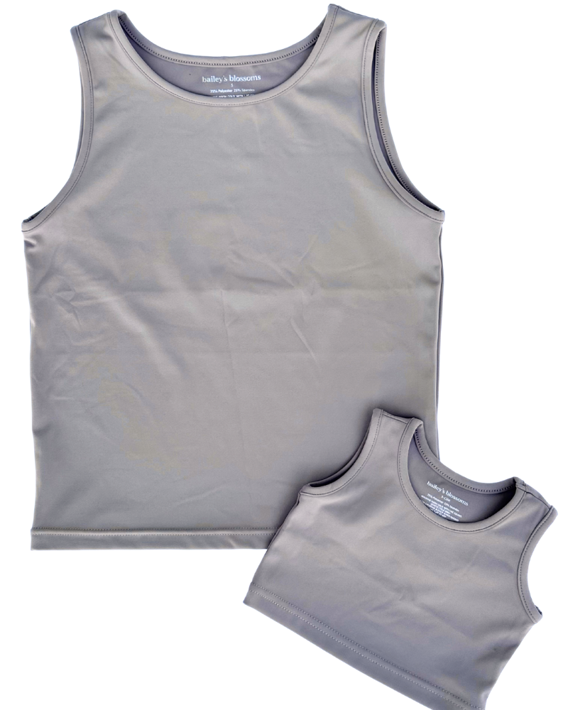 Ainsley Athletic Tank - Warm Stone