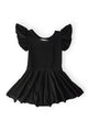 Black S/S Twirl Leotard