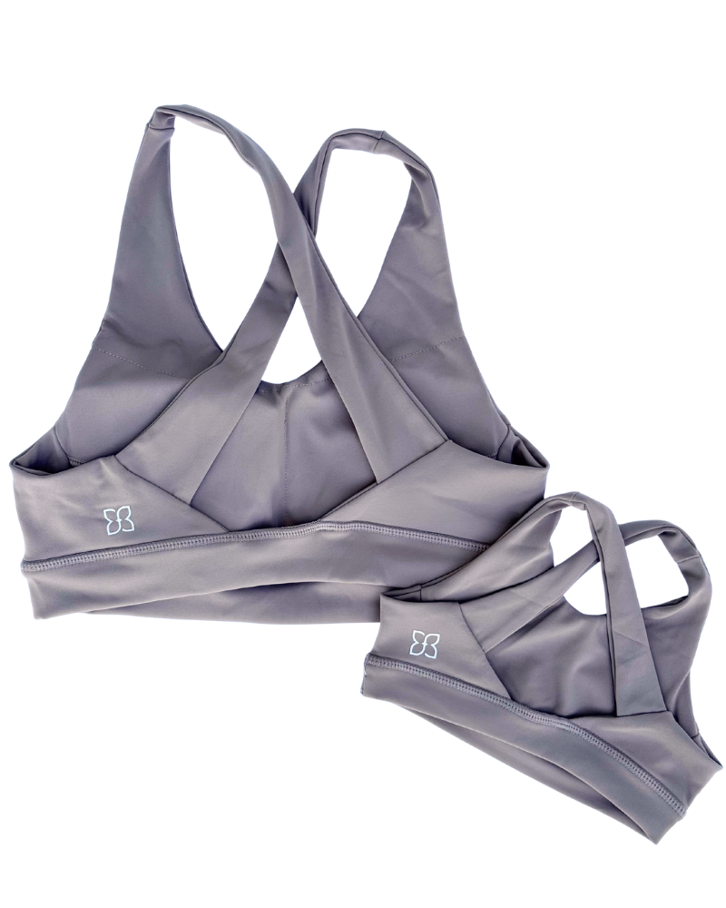 Bre Cross Back Sports Bra - Warm Stone