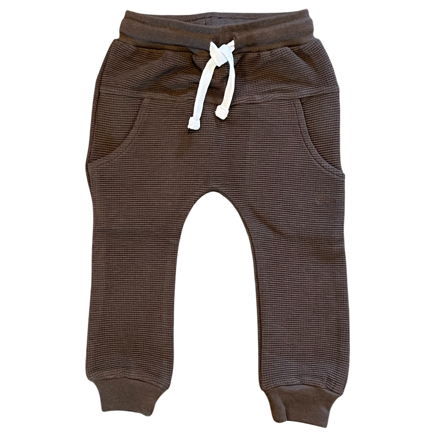 Cocoa Waffle Knit Joggers