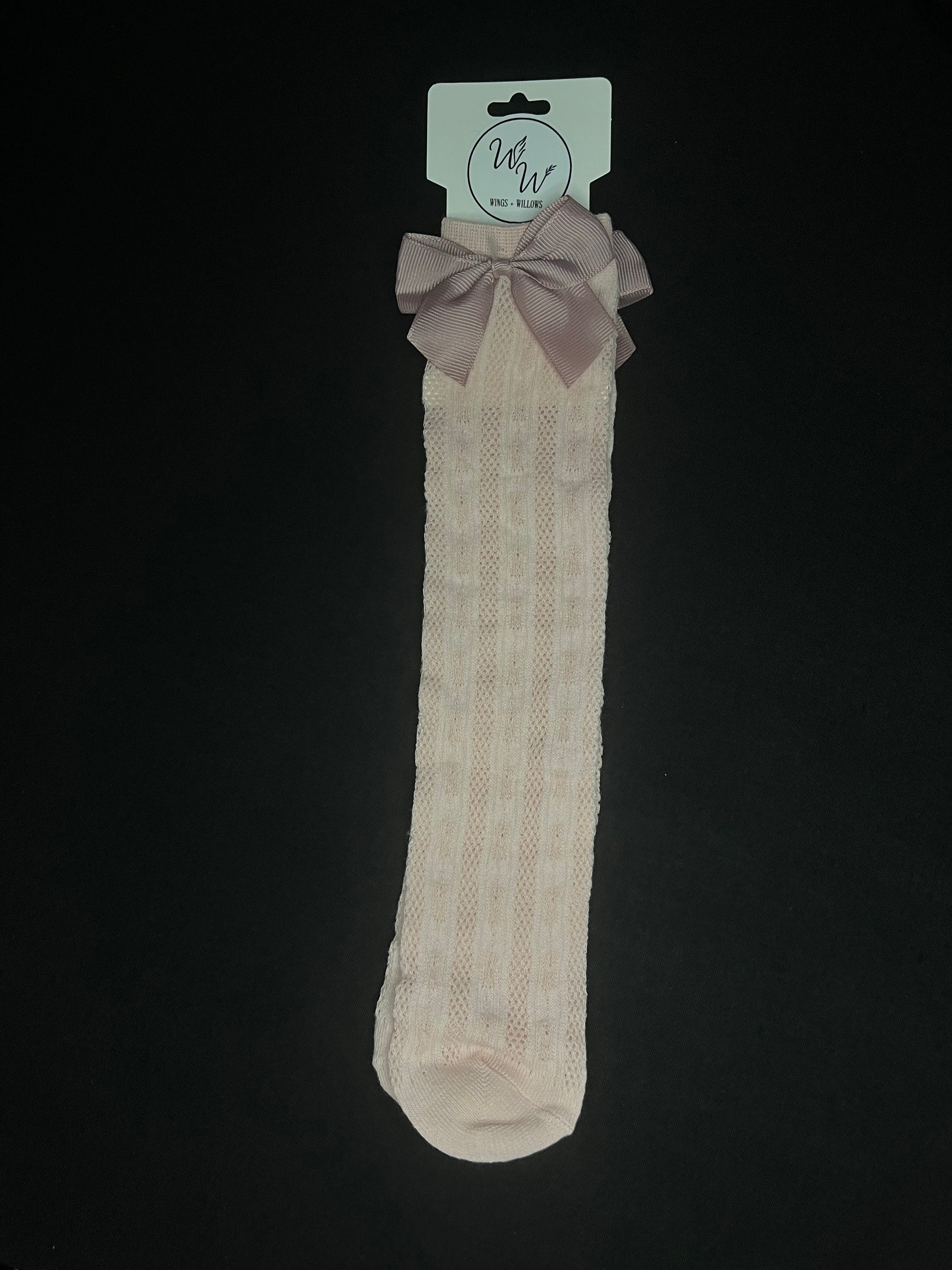 Knee High Bow Socks 1-3 years
