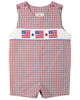 Flags Smocked Checked Shortall