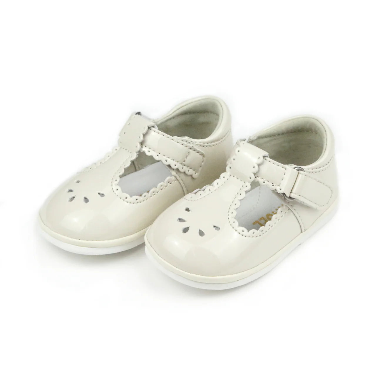 Patent Dottie Scalloped T-Strap Mary Jane (Baby/Toddler)