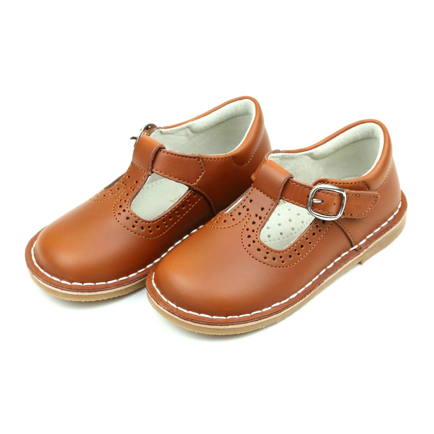 Frances T-Strap Perforated Mary Jane