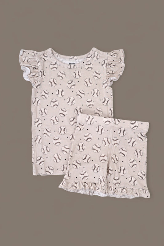 EXCLUSIVE SWING FOR THE STARS DREAM RUFFLE SHORT SET