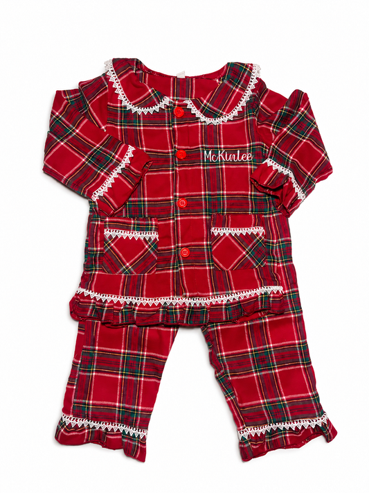 Personalized Flannel Christmas Pajamas