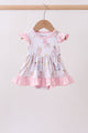 Pink all day adventure bamboo ruffle bubble