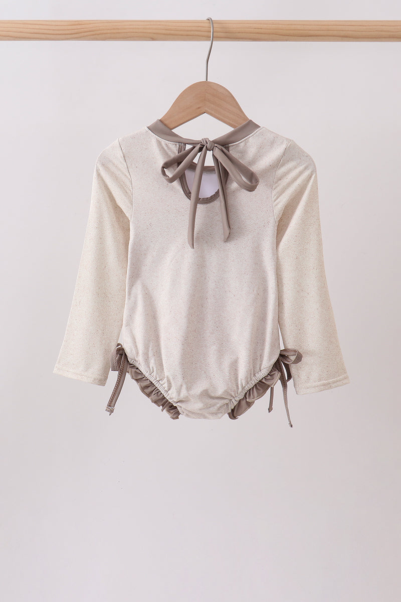 Khaki Character UPF Rashguard Swim