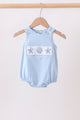 Blue Shells Embroidered Bubble
