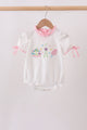 Pink Carousel Embroidered Bubble