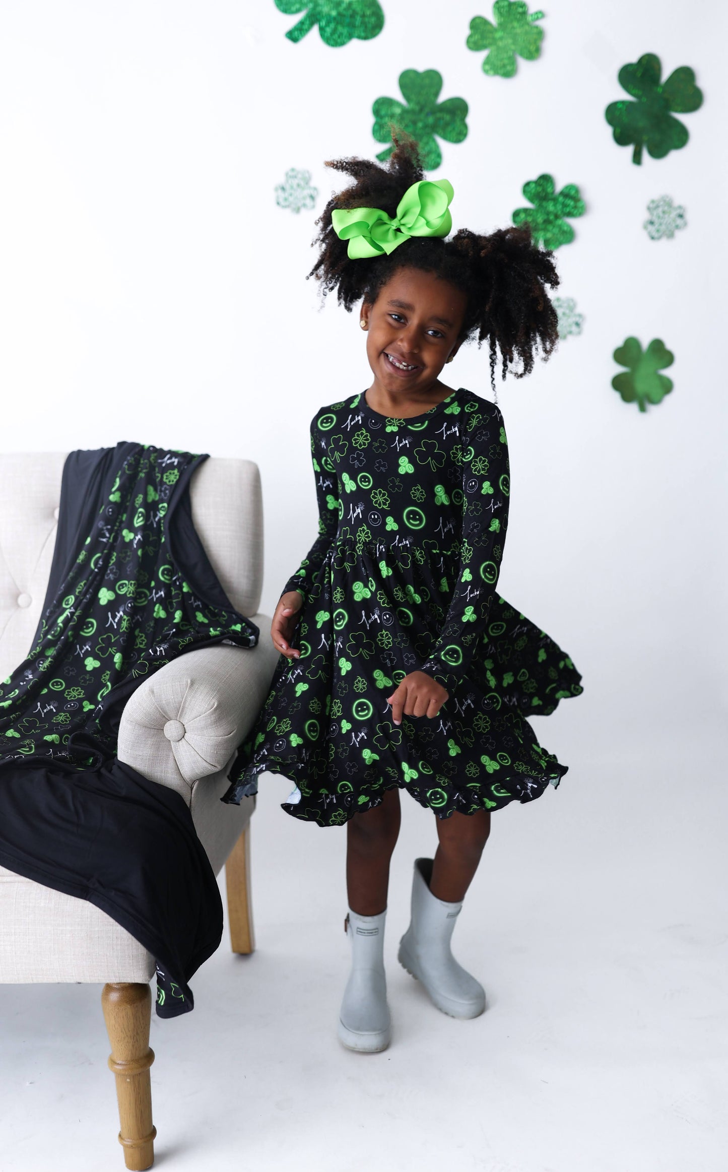 LUCKY VIBES DREAM RUFFLE DRESS