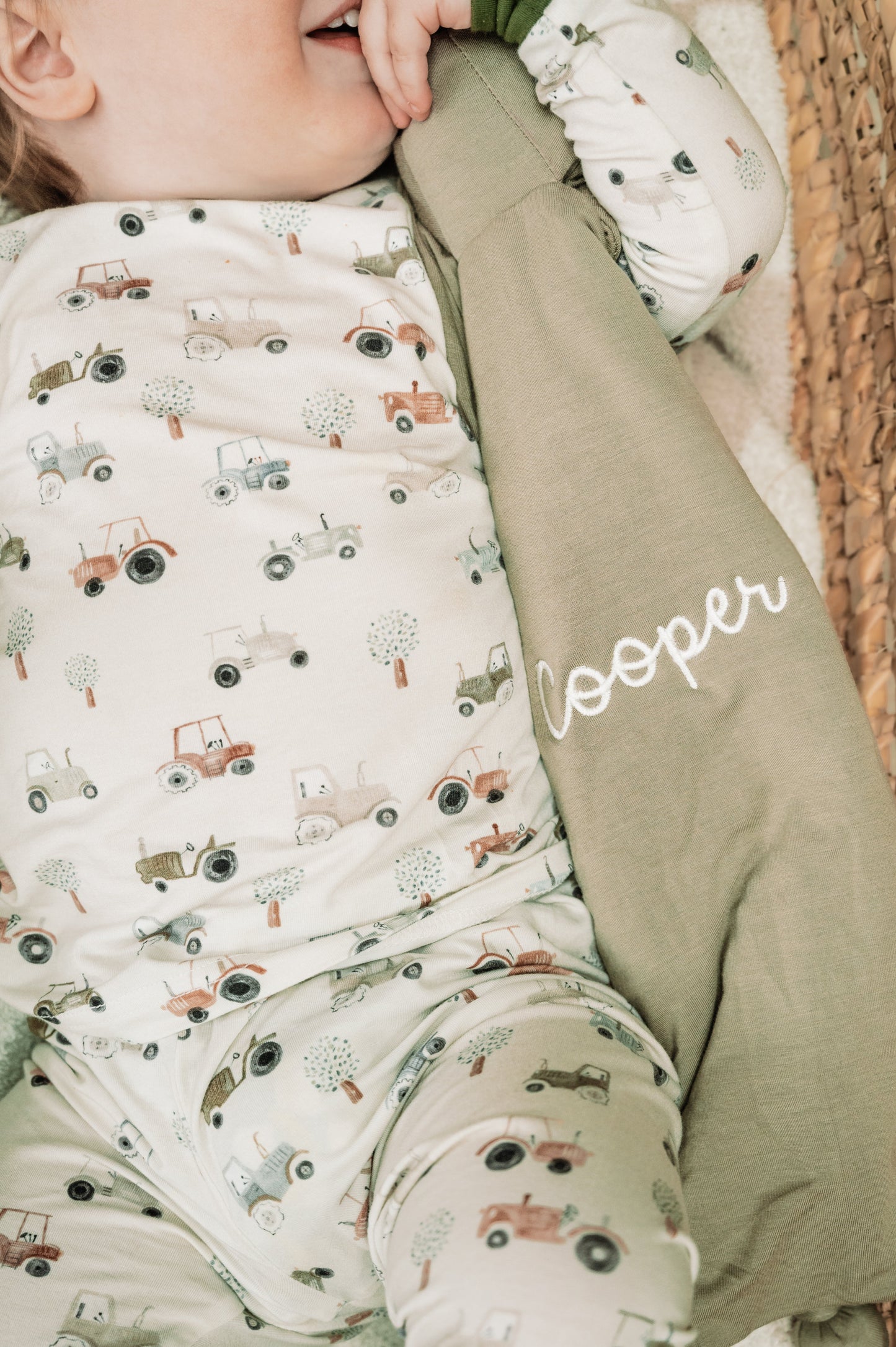 Tiny Tractors 2pc Bamboo Pajamas