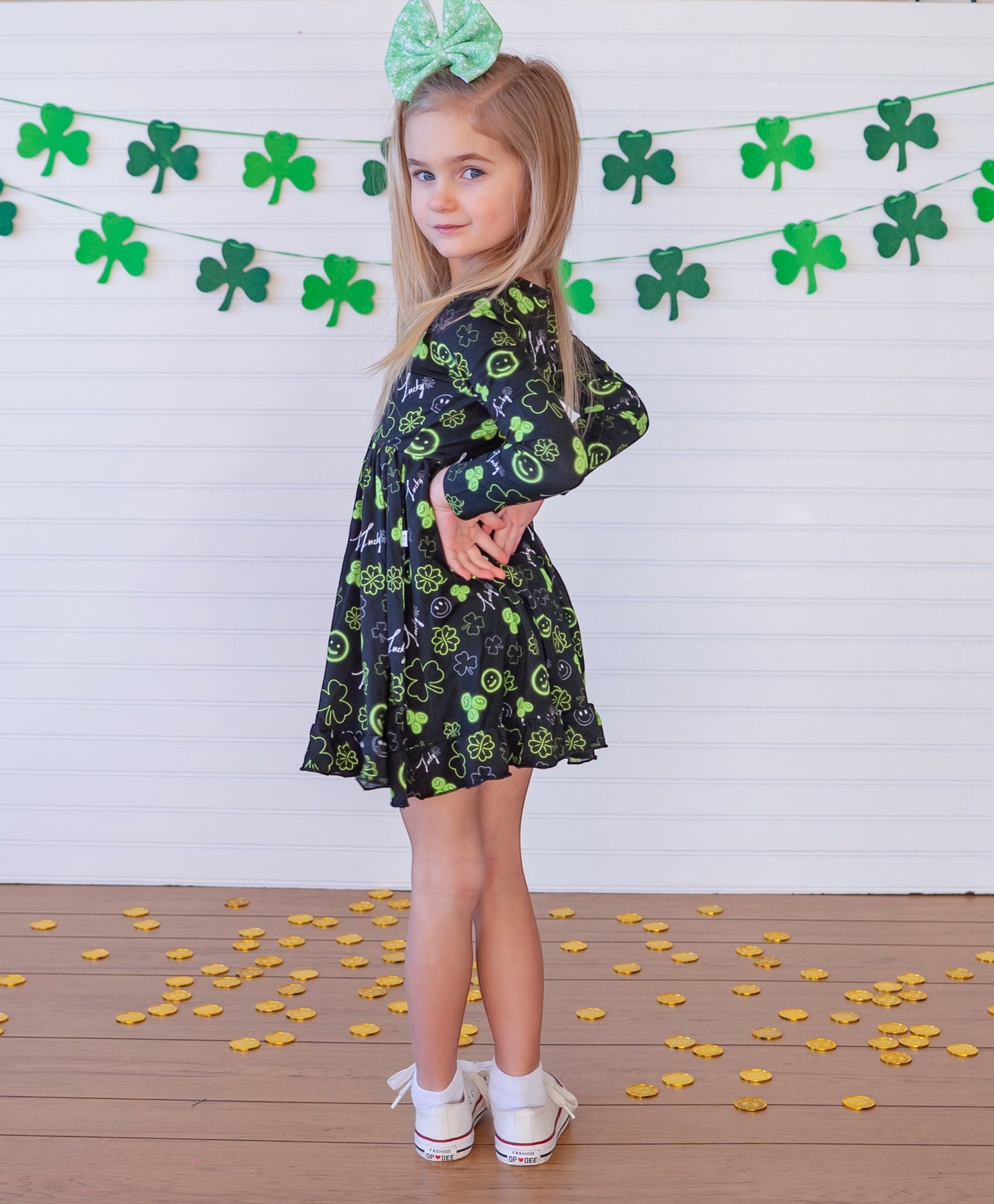 LUCKY VIBES DREAM RUFFLE DRESS