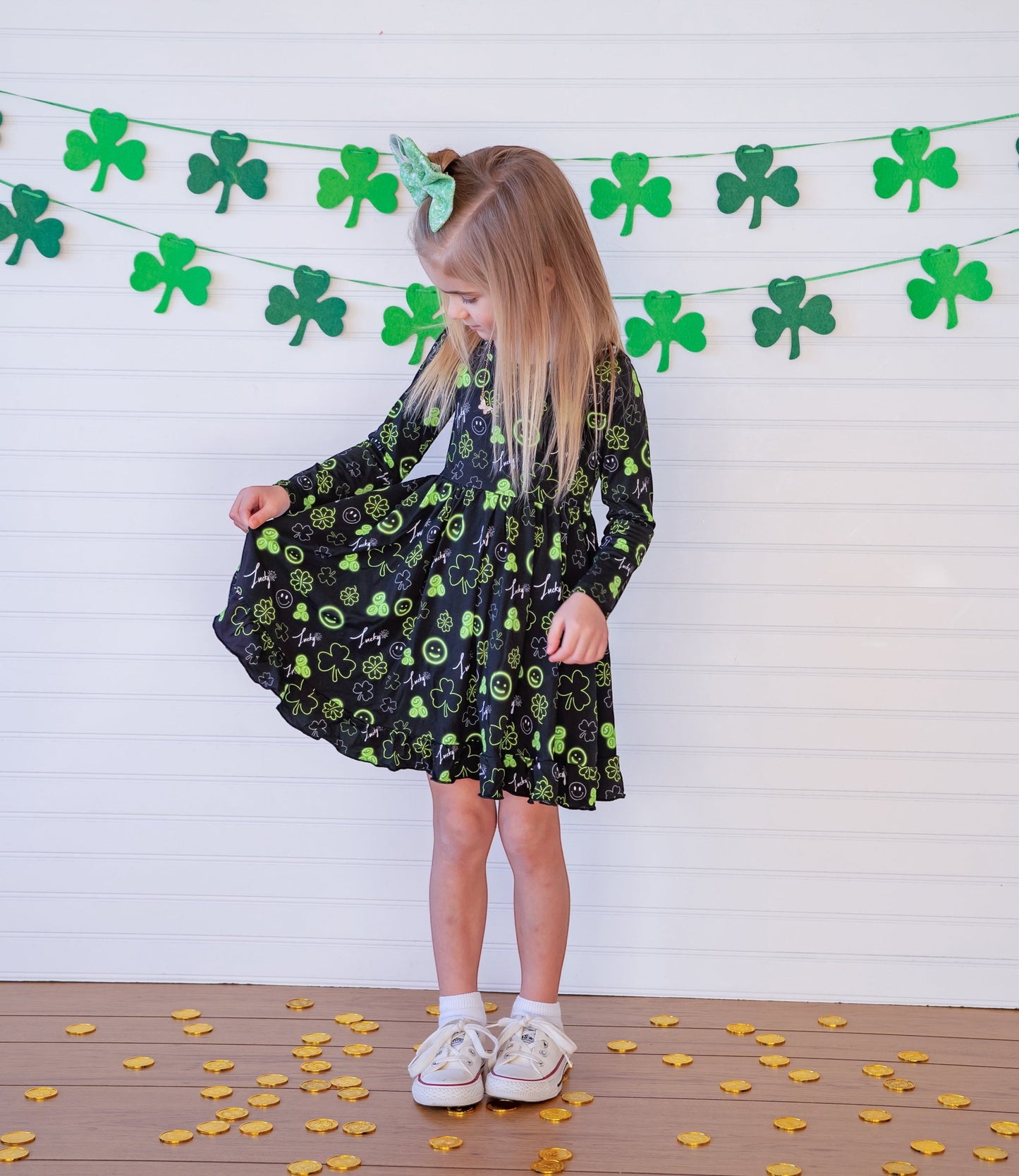 LUCKY VIBES DREAM RUFFLE DRESS