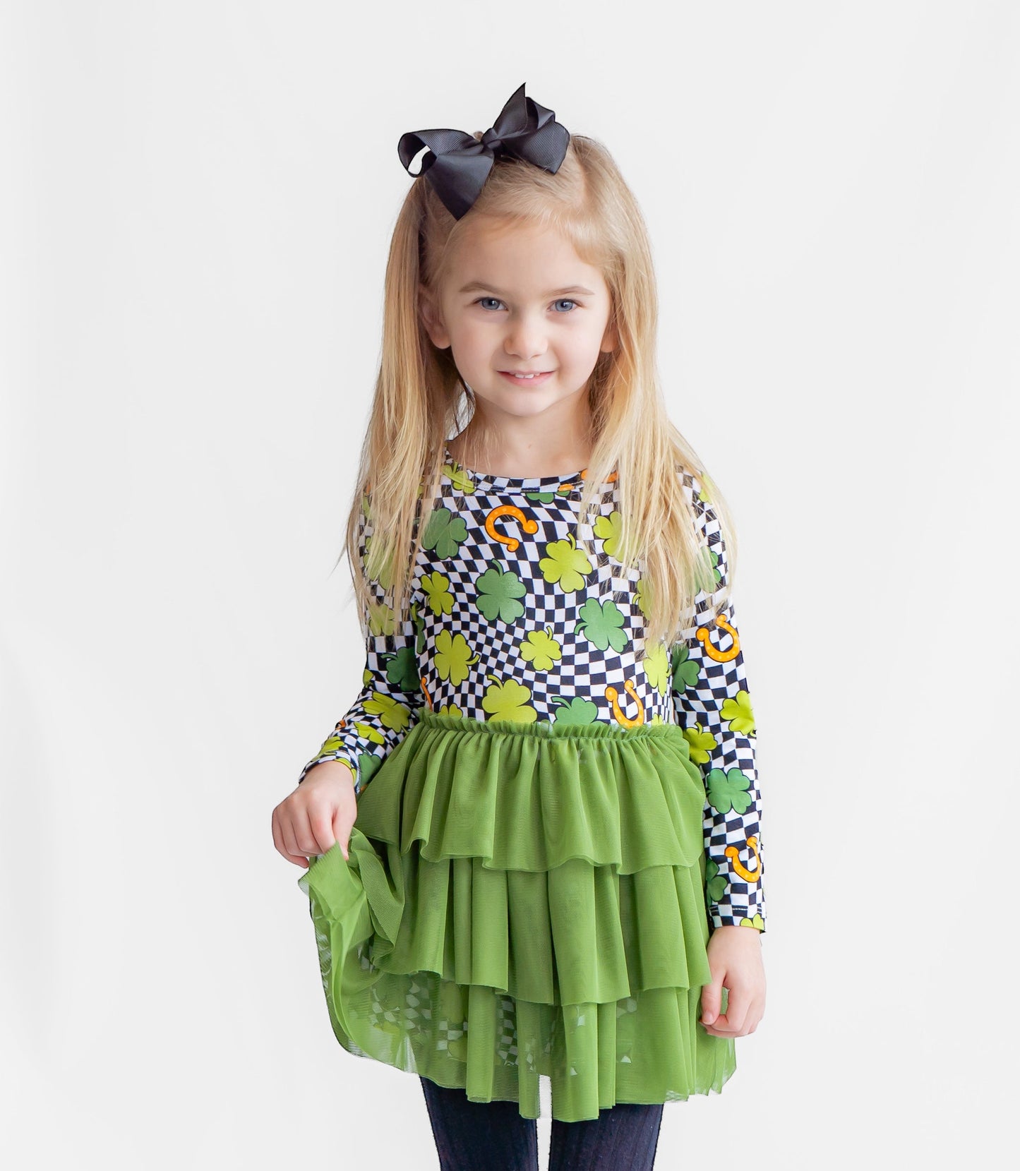 SHAMROCKIN' CHECKS DREAM TUTU DRESS