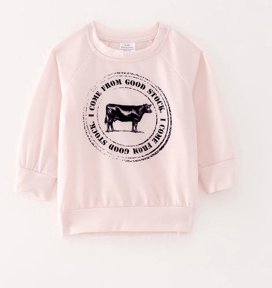 Boys Bull Print Sweatshirt