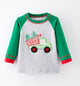 Dump truck Christmas Applique Top