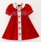 Candy Cane Embroidery Smocked dress