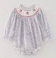 Santa Embroidery Smocked Bubble