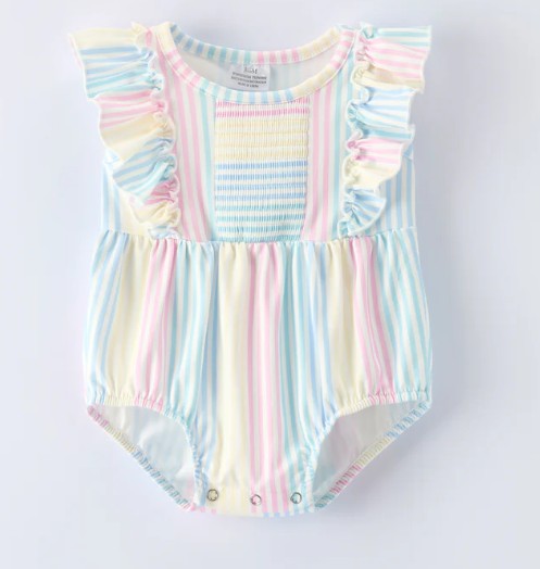Ruffled Smocked Romper