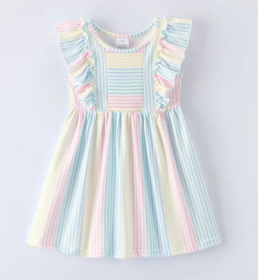 Ruffled Smocked Dress