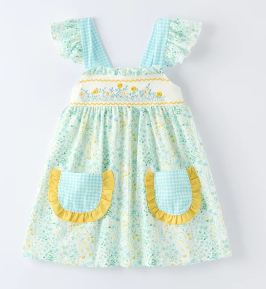 Floral Embroidery Dress