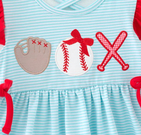 Baseball Embroidered shorts set