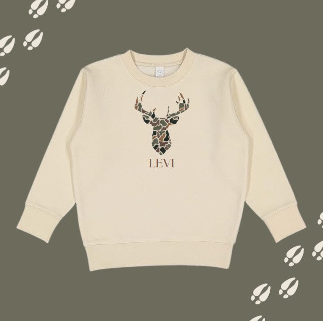 Personalized Camo Deer Sweatshirt