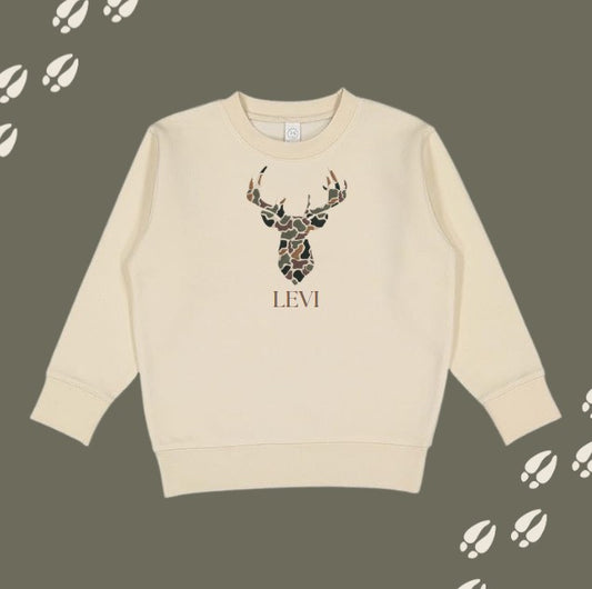 Personalized Camo Deer Sweatshirt