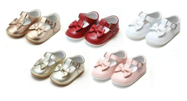 Minnie Bow Leather Mary Jane (Baby/Toddler)