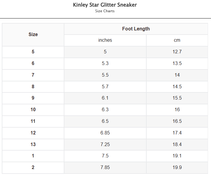 Kinley Star Glitter Sneaker