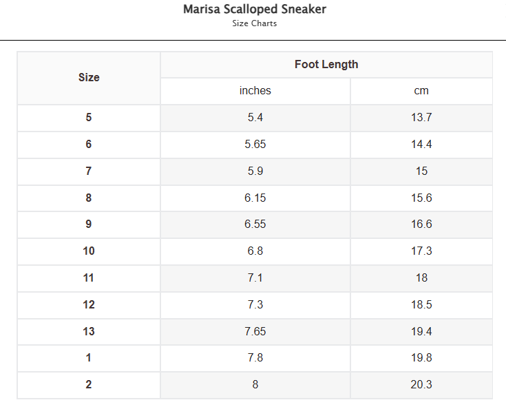 Marisa Scalloped Sneaker