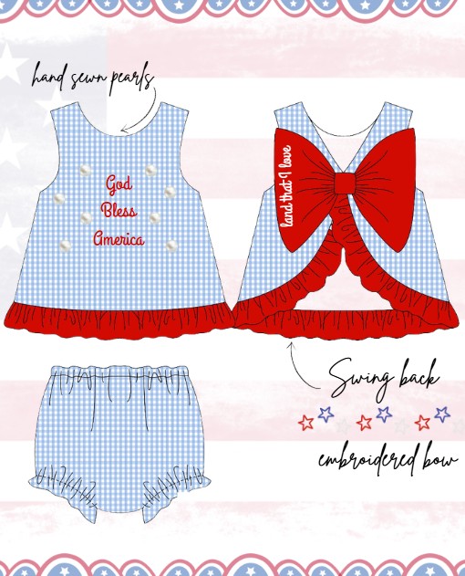 God Bless America swing back set