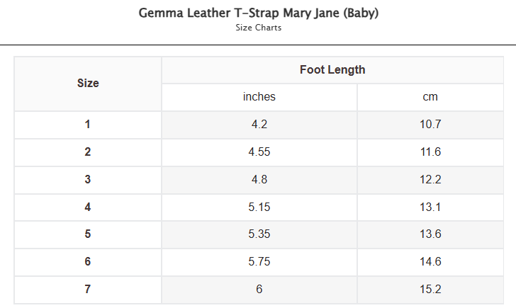 Gemma Leather T-Strap Mary Jane (Baby/Toddler)