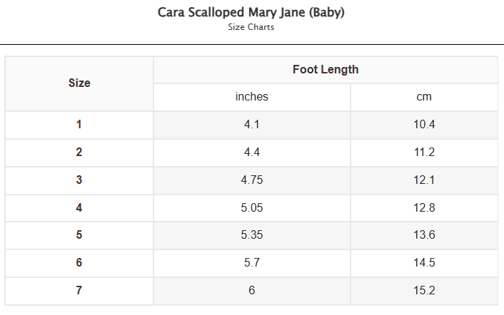 Cara Scalloped Mary Jane (Baby/Toddler)